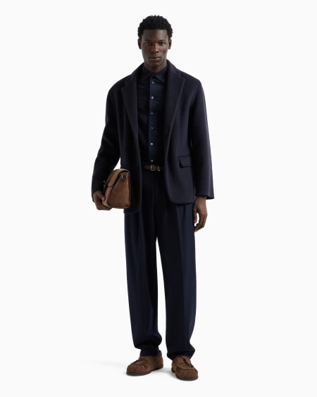 Armani Camisa de punto superfino de mezcla de lyocell ASV Ofertas de temporada