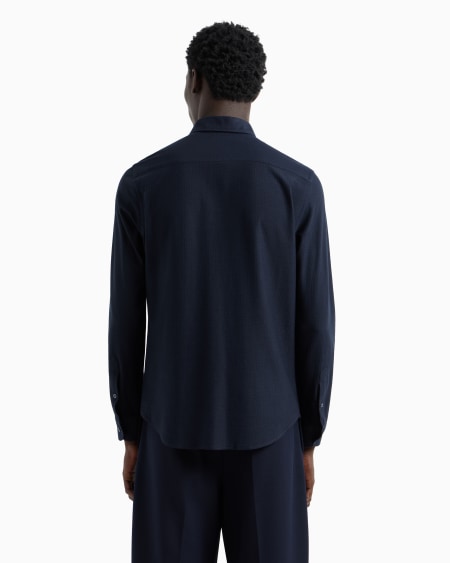 Armani Camisa de punto superfino de mezcla de lyocell ASV Ofertas de temporada