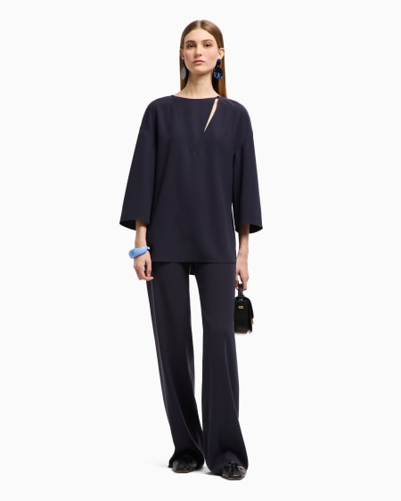 Armani Blusa de cady técnico cortado a láser Rebajas