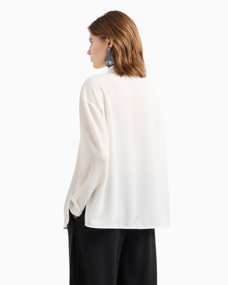 Armani Camisa de crespón Mejor oferta