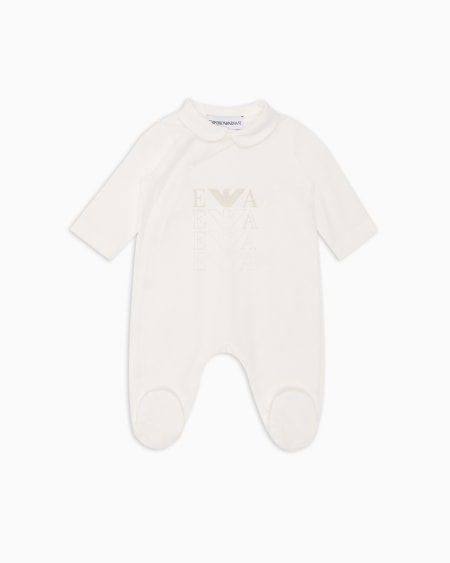 Armani Dors-bien en jersey à col Claudine avec logo Libre de impuestos