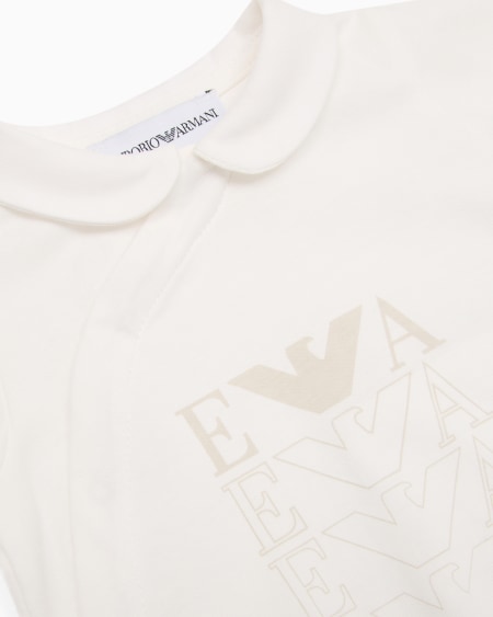 Armani Dors-bien en jersey à col Claudine avec logo Libre de impuestos