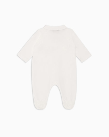 Armani Dors-bien en jersey à col Claudine avec logo Libre de impuestos