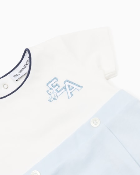 Armani Pelele de punto con logotipo EA Ofertas de temporada