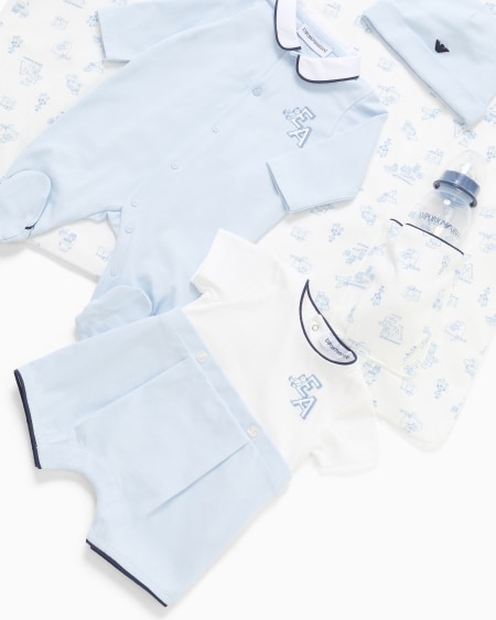 Armani Pelele de punto con logotipo EA Ofertas de temporada
