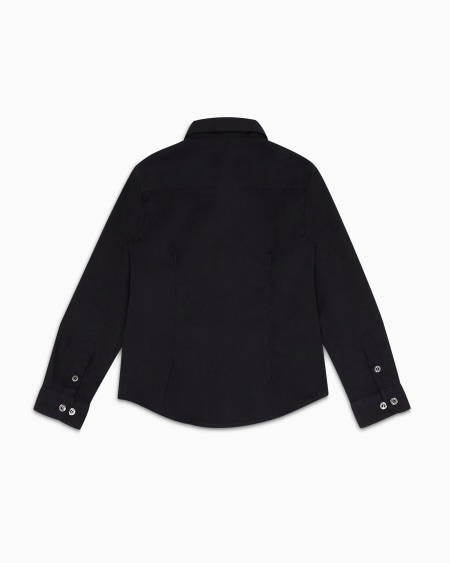 Armani Camisa de algodón con bordado de águila Precio ultrabajo