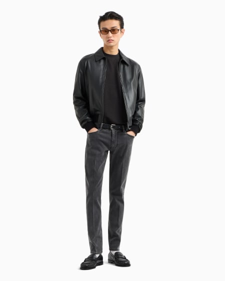 Armani Vaqueros J06 slim fit de cómodo denim aclarado Rebajas de fábrica