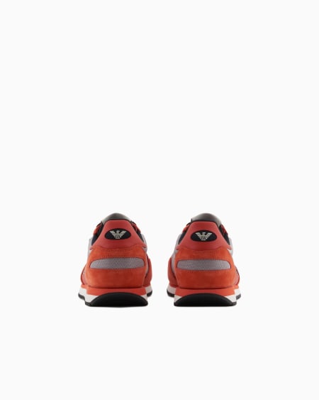Armani Deportivas de malla con detalles de ante y parche de águila Los más vendidos