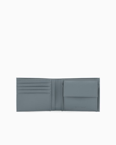 Armani Cartera plegable de piel saffiano regenerada ASV Ventas relámpago