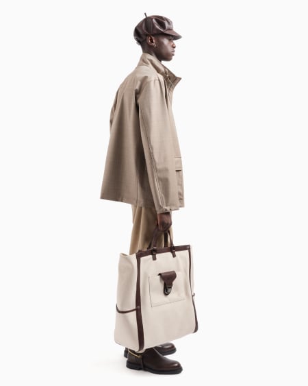 Armani Cazadora con cremallera completa de grisalla con acabado sedoso laminado Tienda