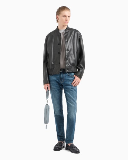 Armani Vaqueros J06 slim fit de denim lavado Liquidación