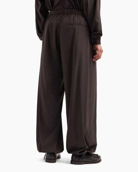 Armani Pantalones anchos con cintura elástica de nailon bielástico superligero Envío gratis