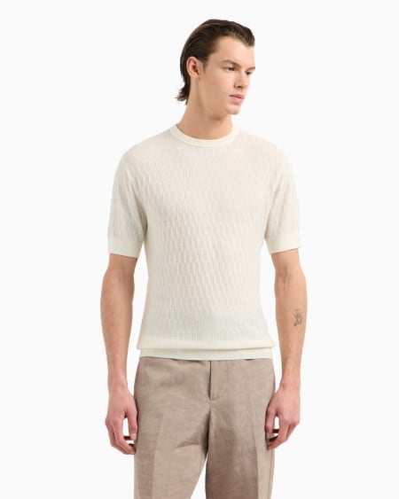 Armani Jersey de punto adamascado en mezcla de lyocell ASV Solo hoy