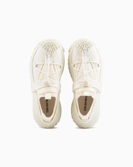 Armani Deportivas de nailon con detalles de neopreno y cordón ceñidor Superdescuento