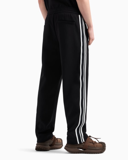 Armani Pantalones de punto con bandas con logotipo Liquidación