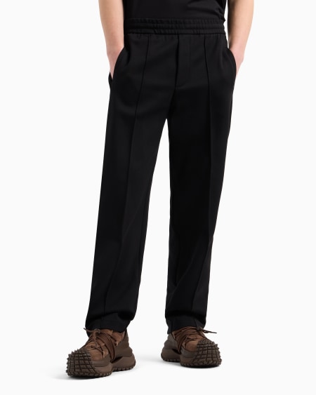 Armani Pantalones de punto con bandas con logotipo Liquidación