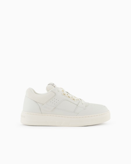 Armani Deportivas de piel y malla con detalles en contraste