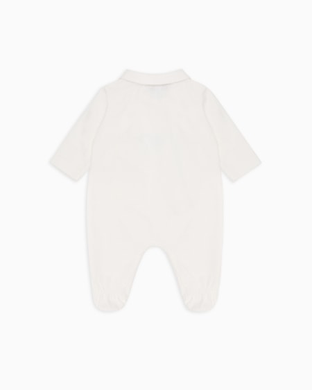 Armani Dors-bien en jersey à col Claudine avec logo Oferta exclusiva