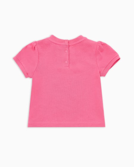 Armani Camiseta de punto con águila de purpurina Última moda