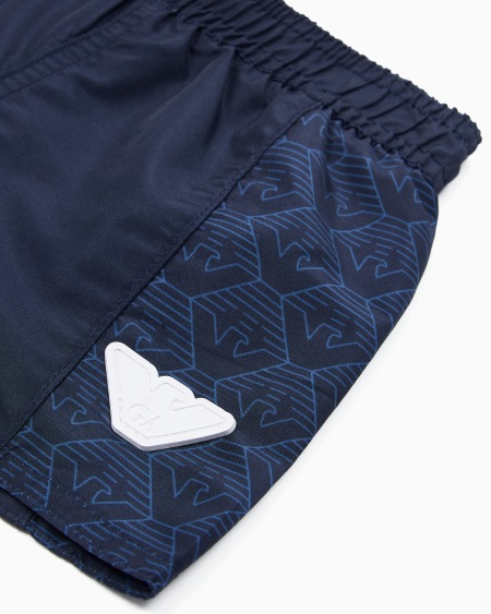Armani Bañador tipo pantalón corto con banda con logotipo Precio ultrabajo