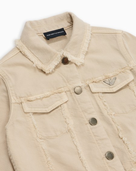 Armani Chaqueta en denim teñido en prenda Devoluciones gratuitas