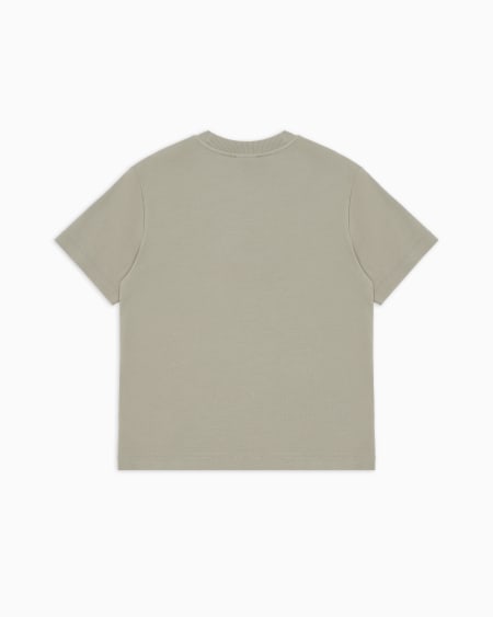 Armani Camiseta ancha de punto con maxiáguila en relieve Rebajas