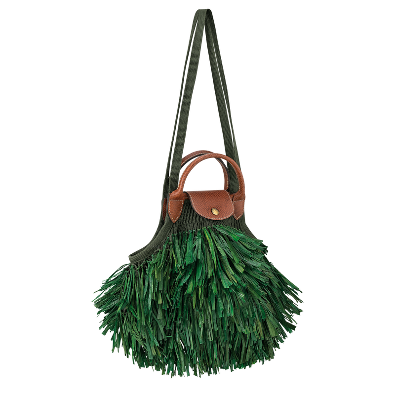 Longchamp Le Pliage Filet Bolsa de malla L Tela - Caqui Grandes descuentos