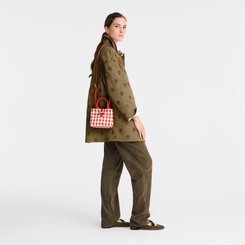 Longchamp Le Roseau Bolso con asa superior XS Tela - Corteza Liquidación