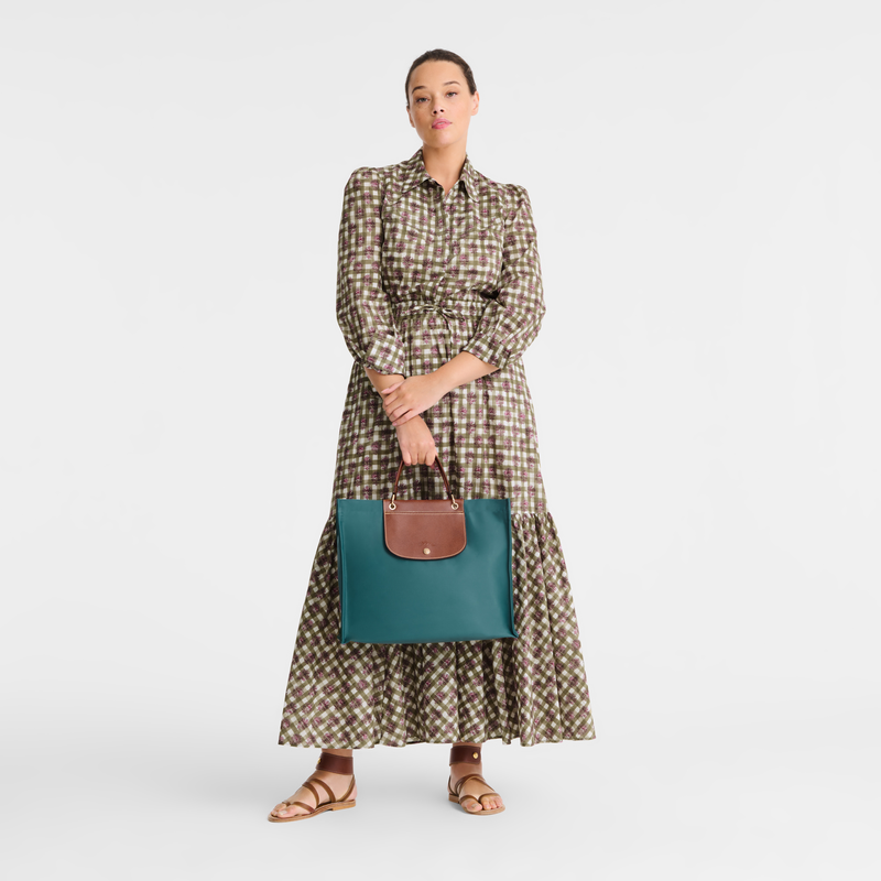 Longchamp Cabas Longchamp Bolso shopper L Tela - Cedro En oferta