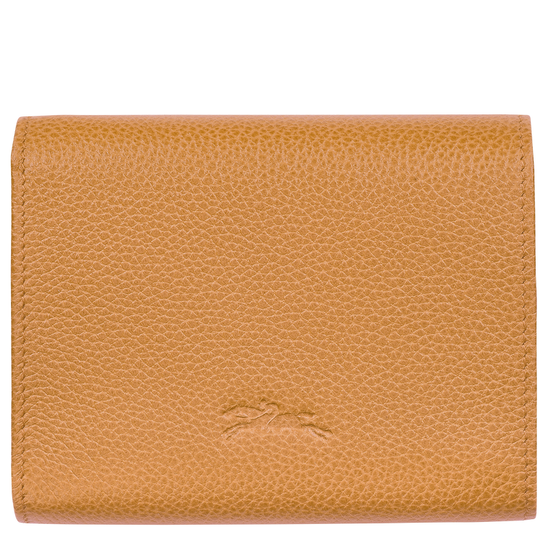 Longchamp Le Foulonné Cartera compacta Cuero - Nuez Ofertas especiales
