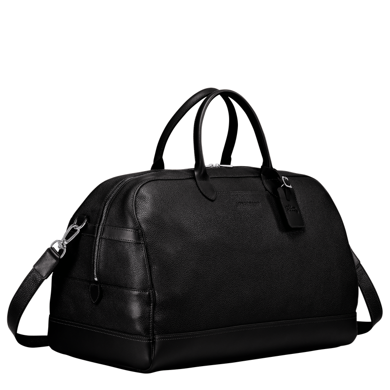 Longchamp Le Foulonné Bolsa de viaje L Cuero - Negro Outlet