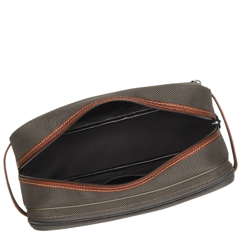 Longchamp Boxford Neceser Lona reciclada - Marrón Rebajas