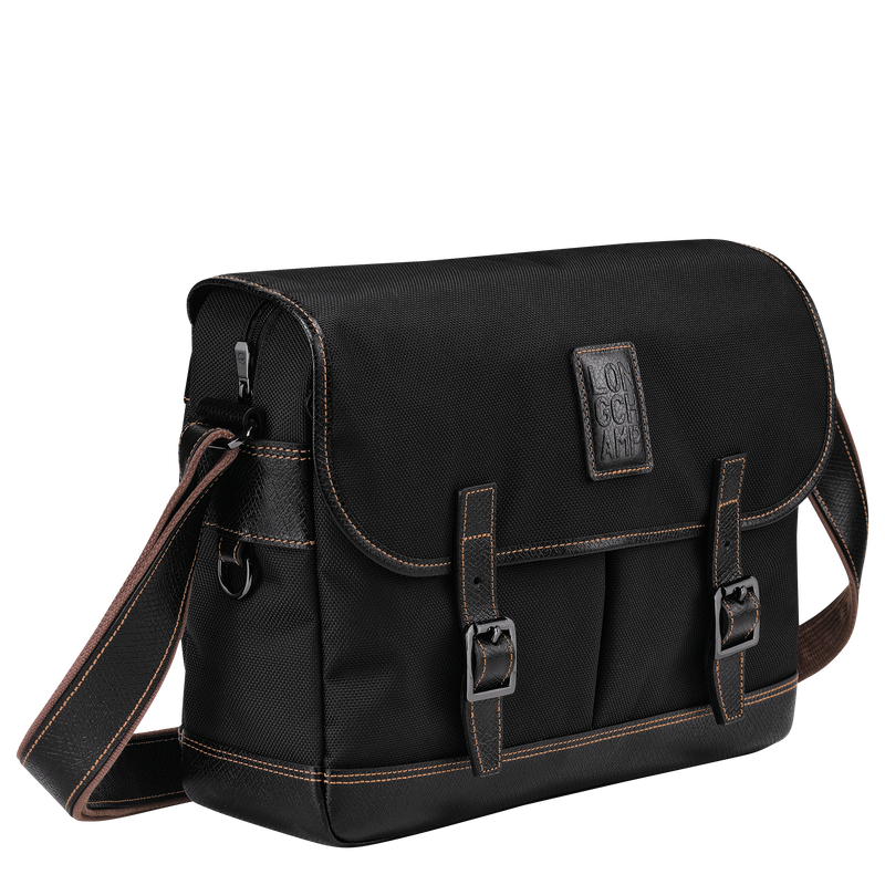 Longchamp Boxford Bolso bandolera L Lona reciclada - Negro Ofertas