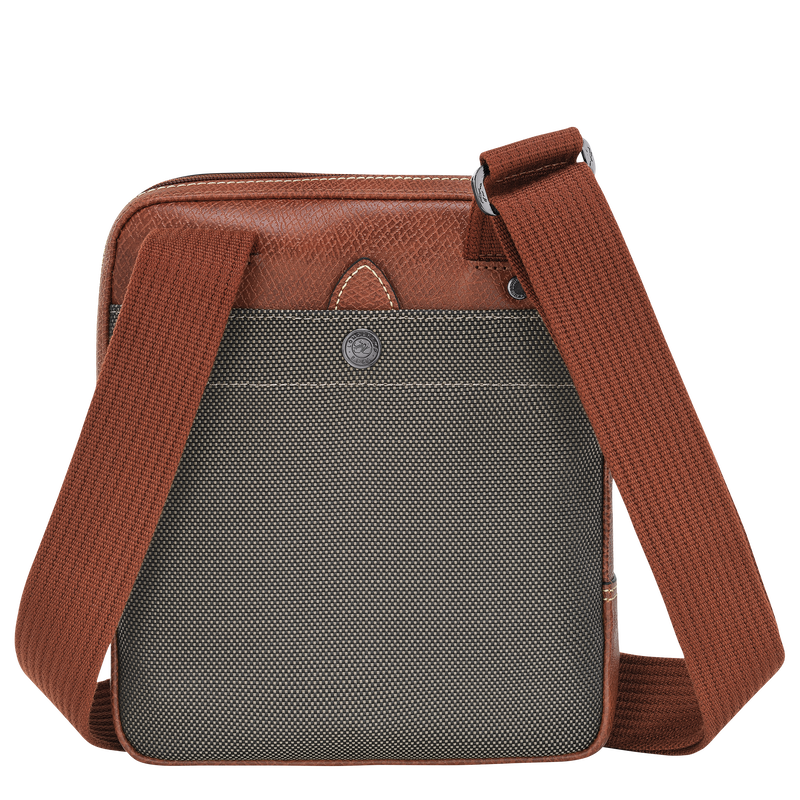 Longchamp Boxford Bolso bandolera XS Lona reciclada - Marrón Venta caliente