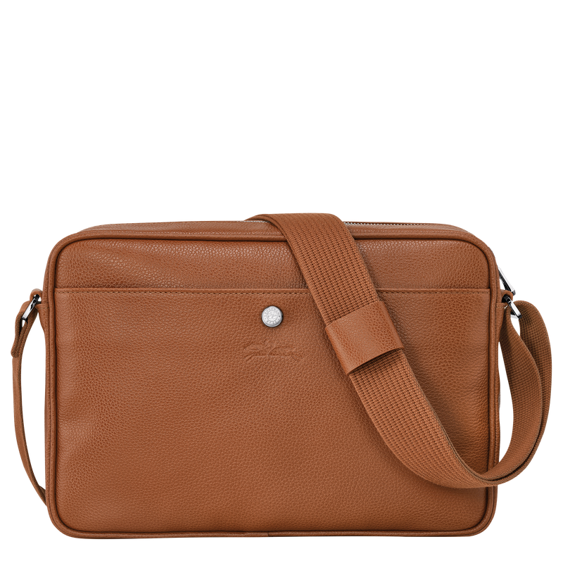 Longchamp Le Foulonné Bolso bandolera M Cuero - Caramelo Gran oferta
