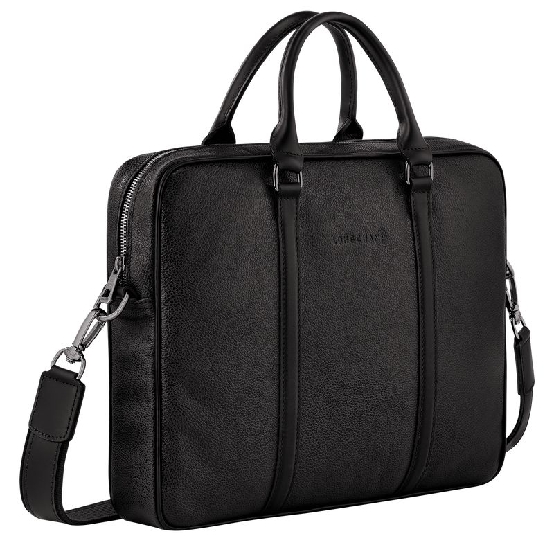 Longchamp Le Foulonné Maletín XS Cuero - Negro Liquidación