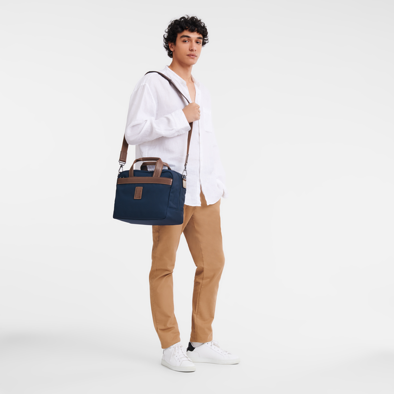Longchamp Boxford Bolsa de viaje S Lona reciclada - Azul Rebajas online