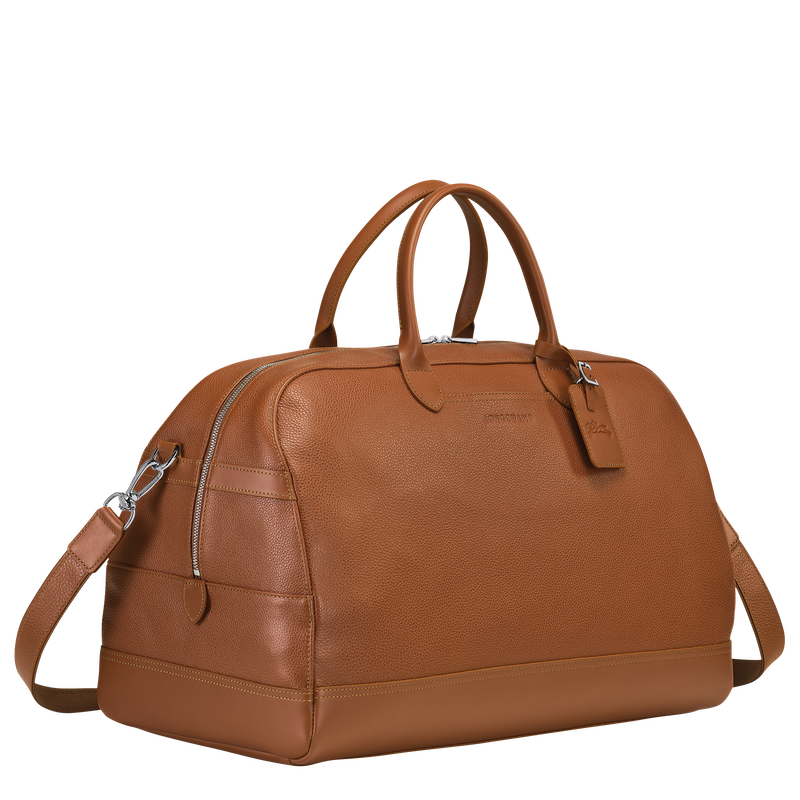 Longchamp Le Foulonné Bolsa de viaje L Cuero - Caramelo Rebajas top
