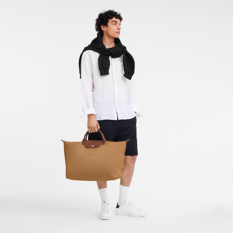 Longchamp Le Pliage Original Bolsa de viaje L Lona reciclada - Ante Oferta especial