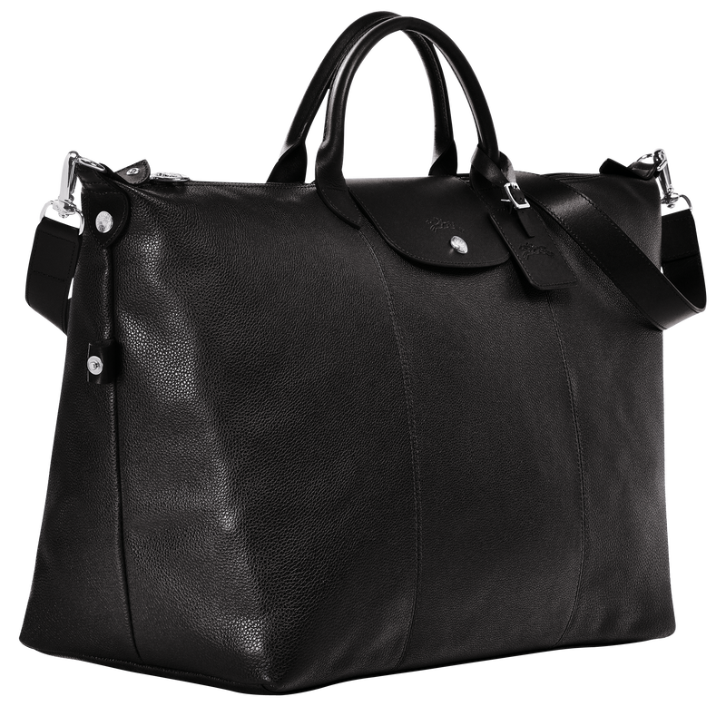 Longchamp Le Foulonné Bolsa de viaje XL Cuero - Negro ÚLTIMAS EDICIONES