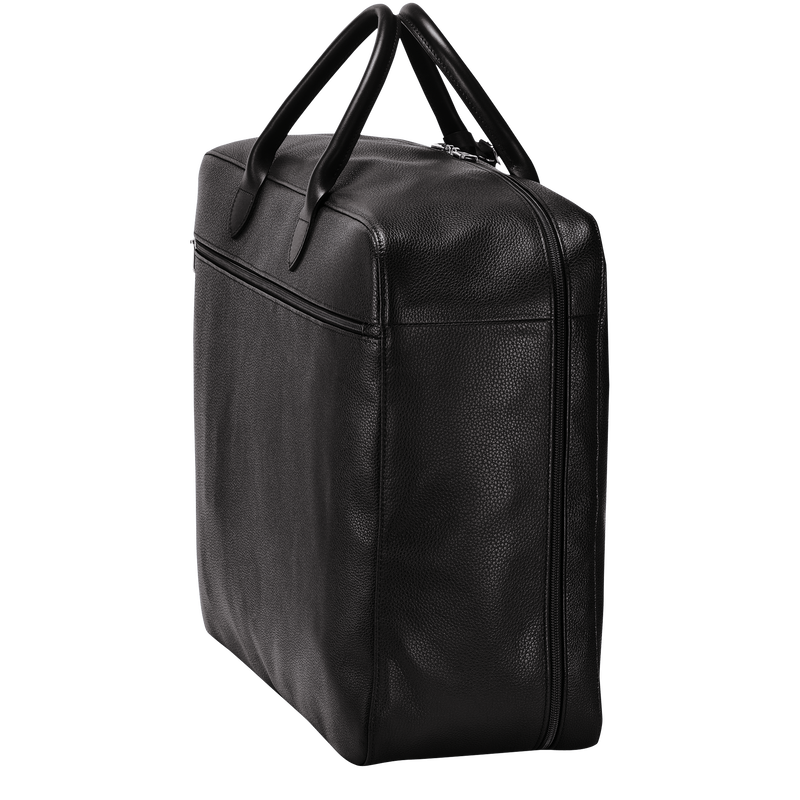 Longchamp Le Foulonné Maleta M Cuero - Negro Último día