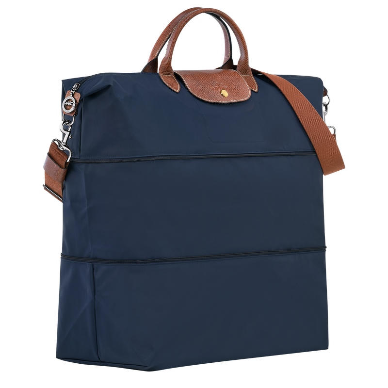 Longchamp Le Pliage Original Bolsa de viaje ampliable Lona reciclada - Azul Marino Liquidación