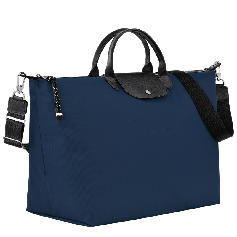 Longchamp Le Pliage Energy Bolsa de viaje L Lona reciclada - Azul Marino Envío internacional gratuito
