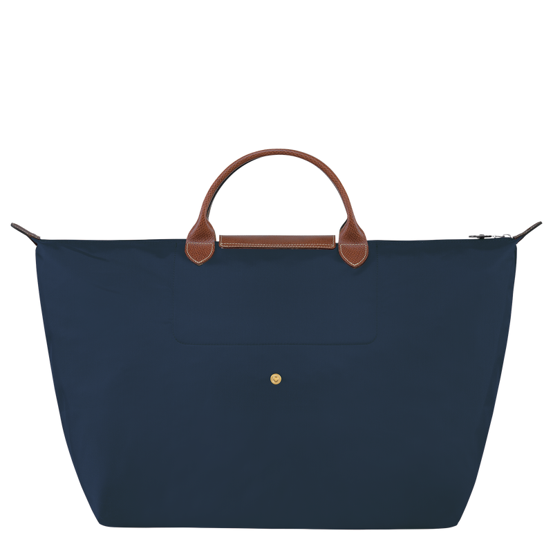 Longchamp Le Pliage Original Bolsa de viaje L Lona reciclada - Azul Marino Tienda de fábrica