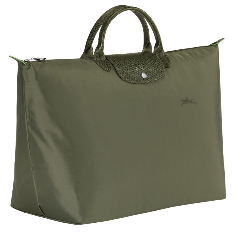 Longchamp Le Pliage Green Bolsa de viaje L Lona reciclada - Bosque Precios de Black Friday