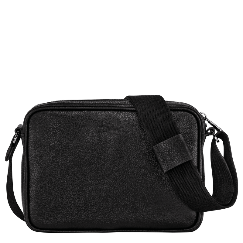 Longchamp Le Foulonné Bolsa para cámara S Cuero - Negro Rebajas de fin de temporada
