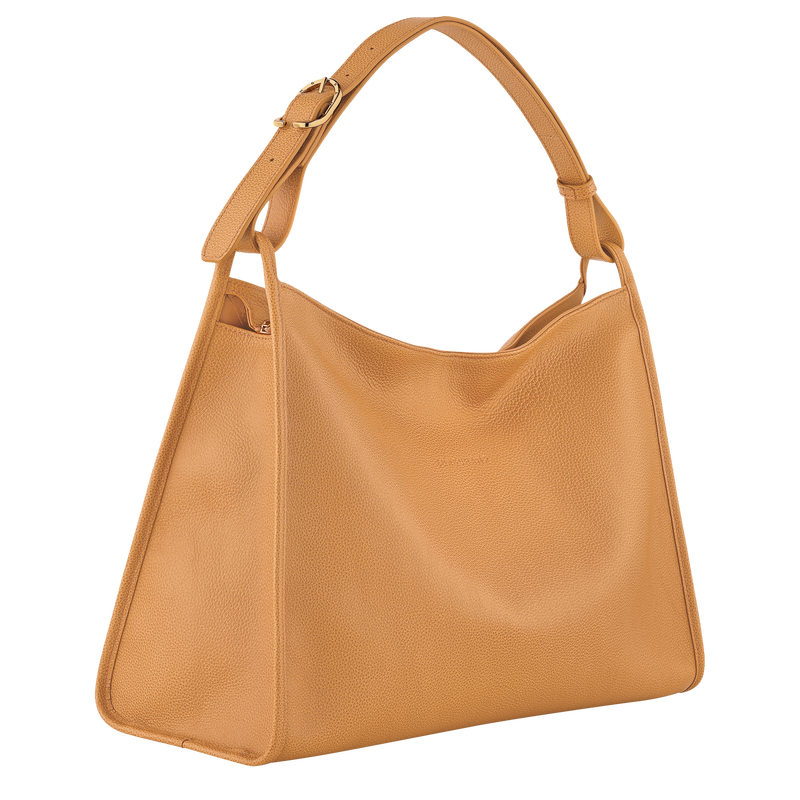 Longchamp Le Foulonné Bolso de hombro XL Cuero - Nuez Devoluciones gratuitas