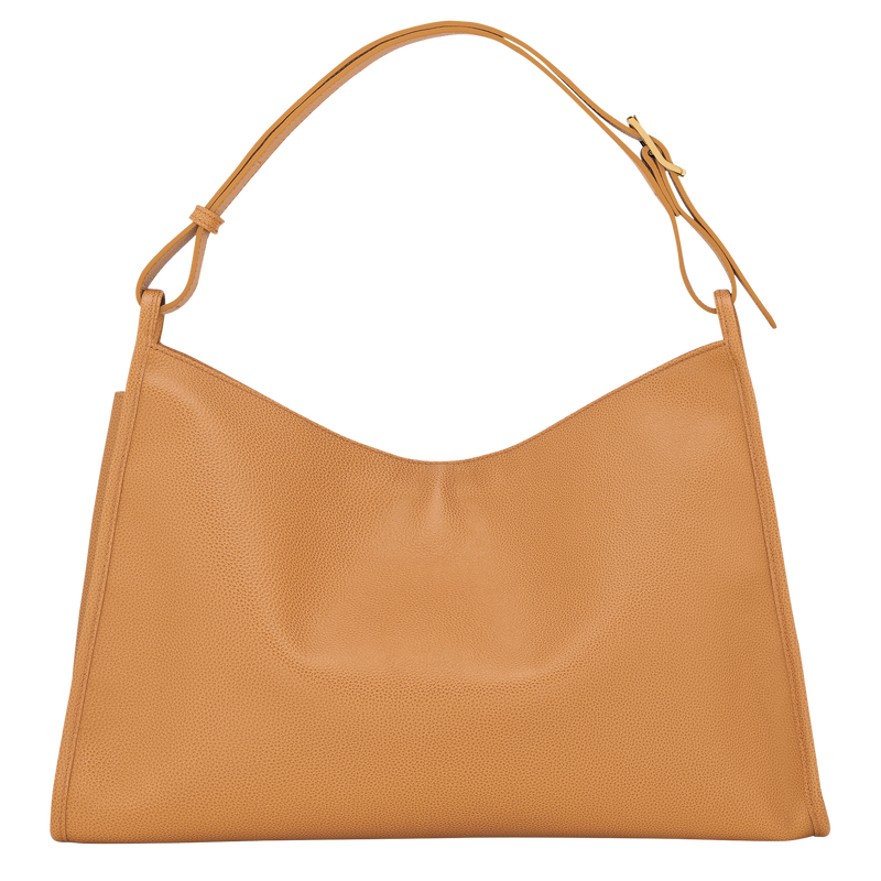 Longchamp Le Foulonné Bolso de hombro XL Cuero - Nuez Devoluciones gratuitas