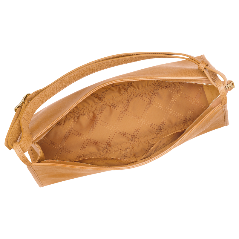 Longchamp Le Foulonné Bolso de hombro XL Cuero - Nuez Devoluciones gratuitas