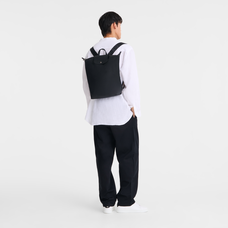 Longchamp Le Pliage Xtra Mochila M Cuero - Negro 2025